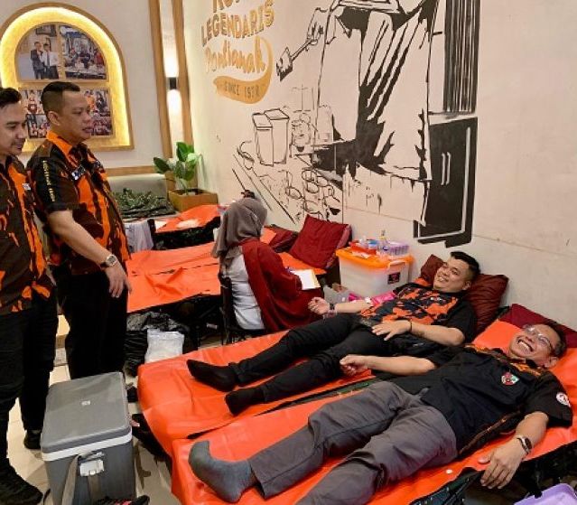 Tak Sekadar Seremoni, Pemuda Pancasila Pontianak Hadir Lewat Aksi Kemanusiaan Donor Darah